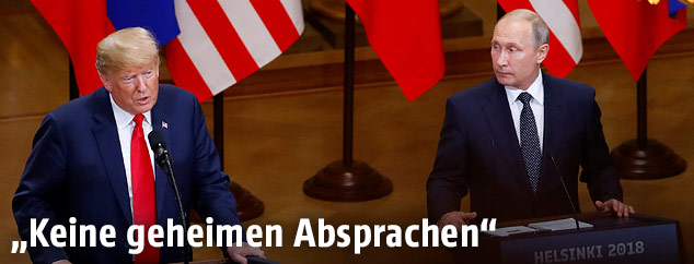 US-Pr&auml;sident Donald Trump und Russlands Pr&auml;sident Vladimir Putin