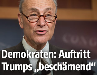 Der Oppositionsf&uuml;hrer im US-Senat, Chuck Schumer
