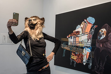© Katharina Stögmüller Bild der Ausstellung von Deborah Sengl