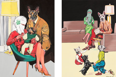 © Deborah Sengl Bilder der Ausstellung von Deborah Sengl