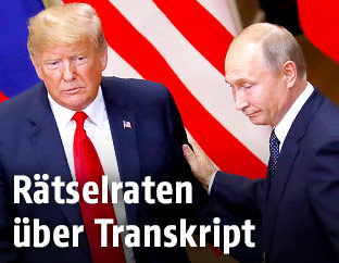US-Pr&auml;sident Donald Trump und Russlands Pr&auml;sident Vladimir Putin