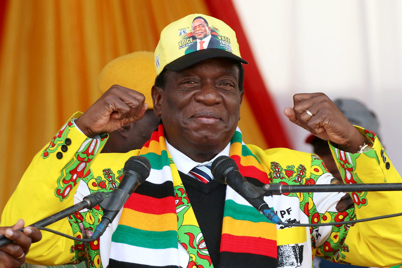 © Reuters/Philimon Bulawayo Der interimistischen Präsident von Simbabwe, Emmerson Mnangagwa