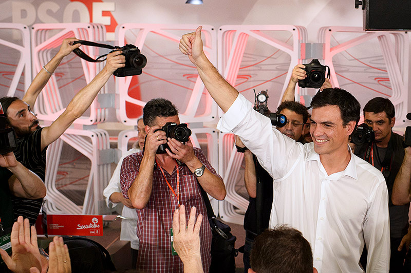 Pedro Sanchez nach seiner Ernennung zum Obmann der Sozialisten (PSOE)