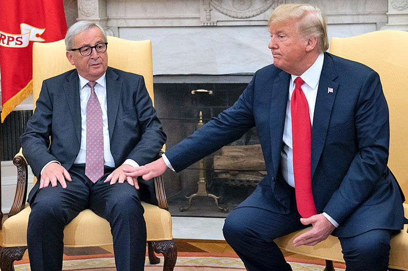 © APA/AFP/Saul Loeb EU-Kommissionspräsident Jean-Claude Juncker und US-Präsident Donald Trump