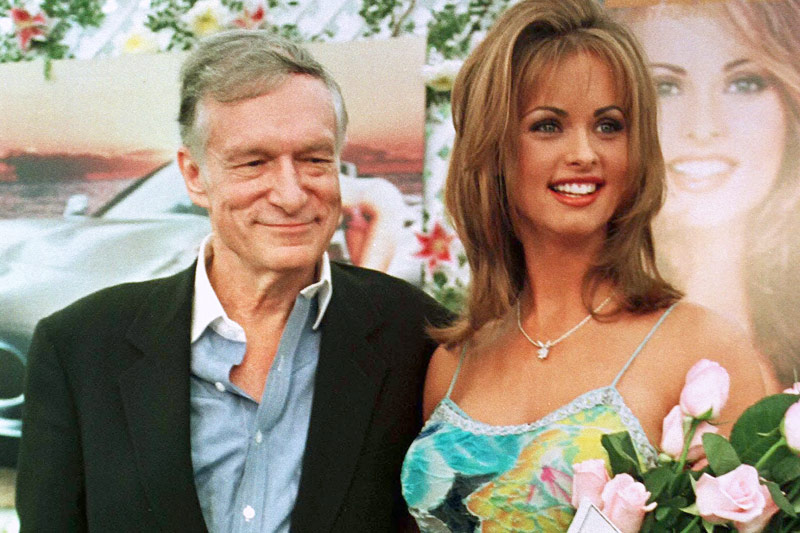 Karen McDougal und Hugh Hefner 1998