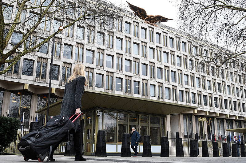 © APA/AFP/Daniel Sorabji Alte US-Botschaft in London