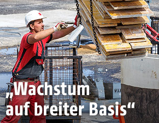 Arbeiter auf einer Baustelle