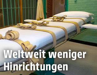 Liege für die Giftspritze
