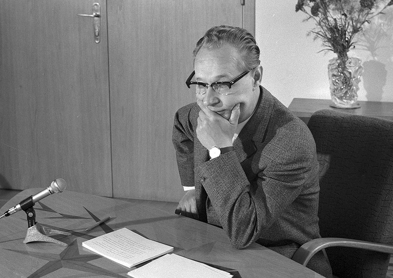 © picturedesk.com/CTK/Jiri Rublic Alexander Dubcek 1968 kurz vor einer Rede an die Nation