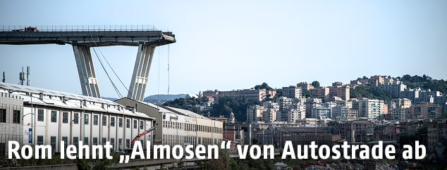 Eingestürzte Brücke in Genua