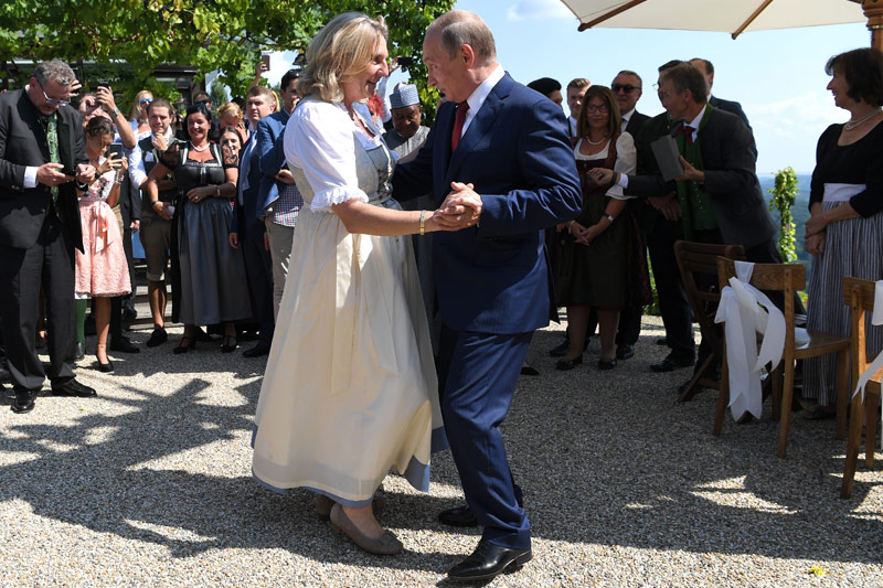 Karin Kneissl und Wladimir Putin