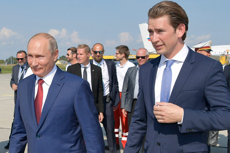 Sebastian Kurz und Wladimir Putin