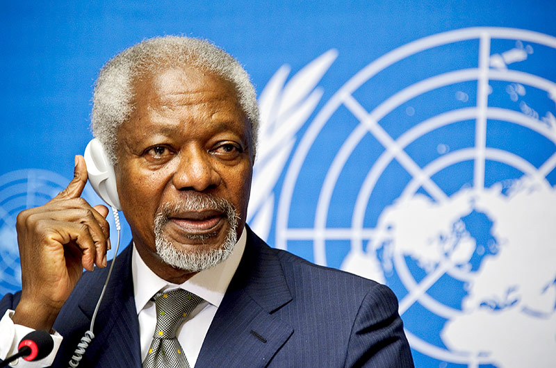 © APA/AFP/Sebastien Bozon Der ehemalige UNO-Generalsekretär Kofi Annan