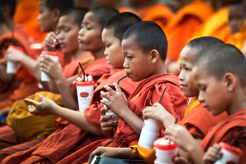 © AP/David Longstreath Junge thailändische Mönche