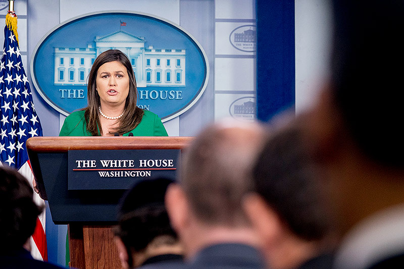 © AP/Andrew Harnik Sarah Huckabee
