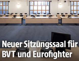Eindr&uuml;cke von den R&auml;umlichkeiten des BVT-Ausschusses