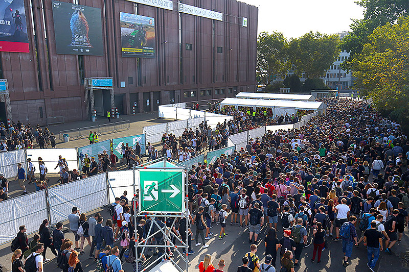 Menschenmassen bei der Gamescom