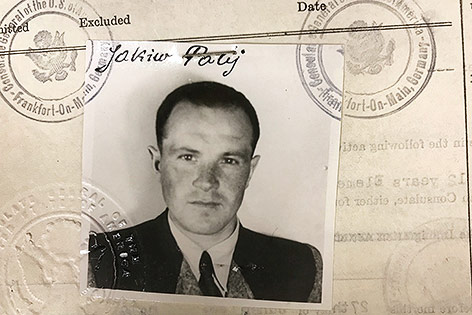 Foto eines Visa-Antrags des früheren SS-Mann Jakiw Palij
