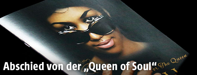 Cover des Programmheftes von der Abschiedsfeier von Aretha Franklin