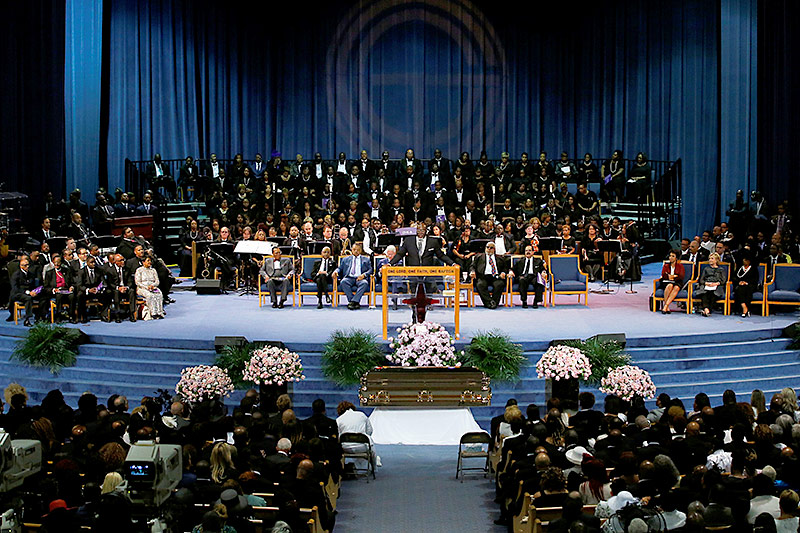© Reuters/Mike Segar Abschied von Aretha Franklin im Greater Grace Temple