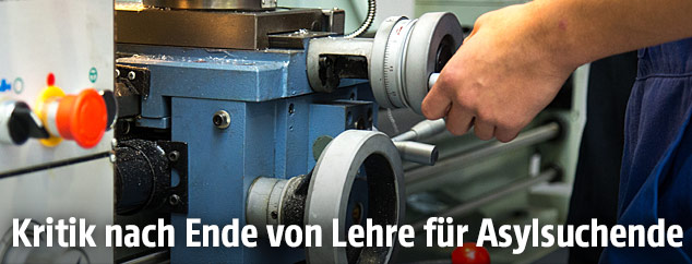 Lehrling bei der Arbeit