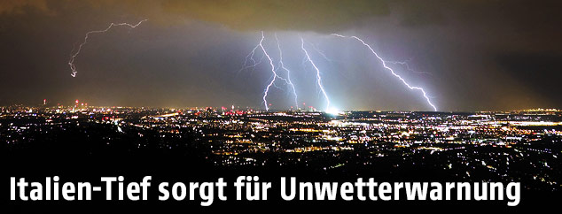 Gewitter über Österreich