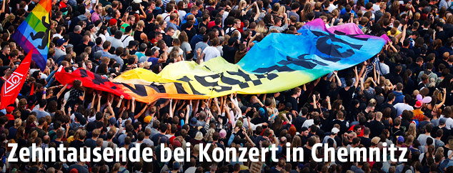 Konzertbesucher in Chemnitz